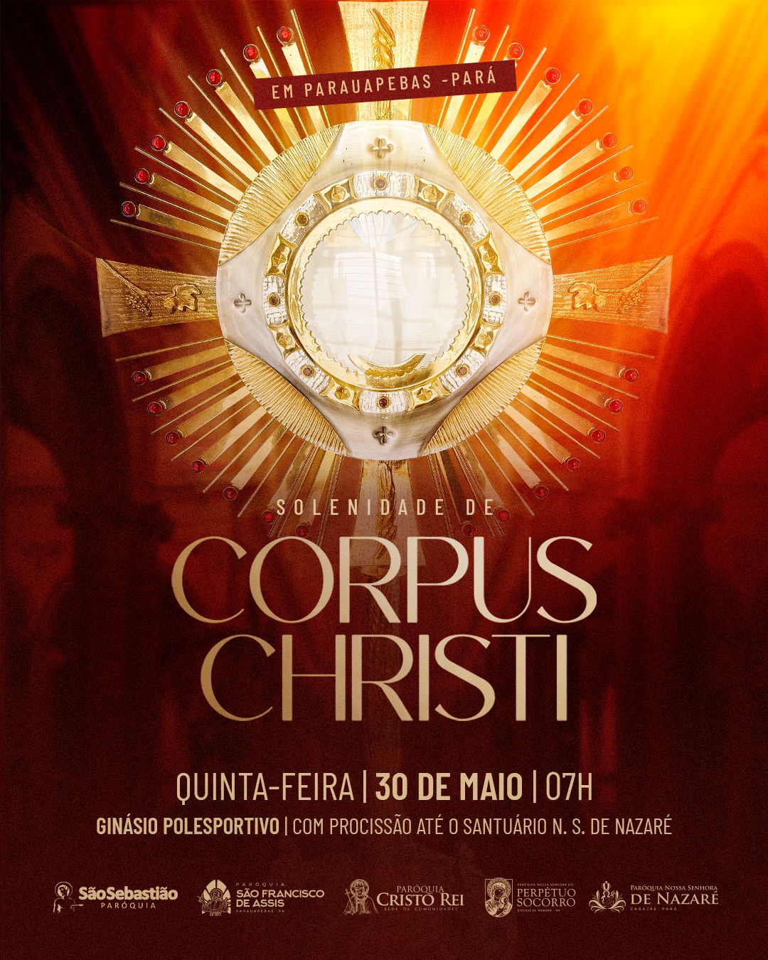  Paróquias de Parauapebas realizam celebração unificada da Solenidade de Corpus Christi